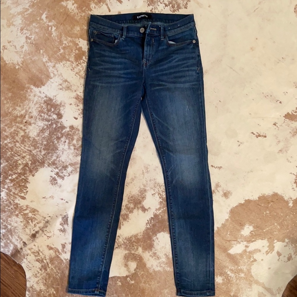 Express Repreve Mid Rise Legging Jeans